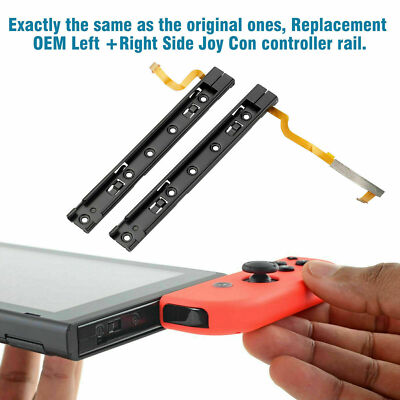 Left + Right Set Slider sliding rail with Flex Cable for Nintendo