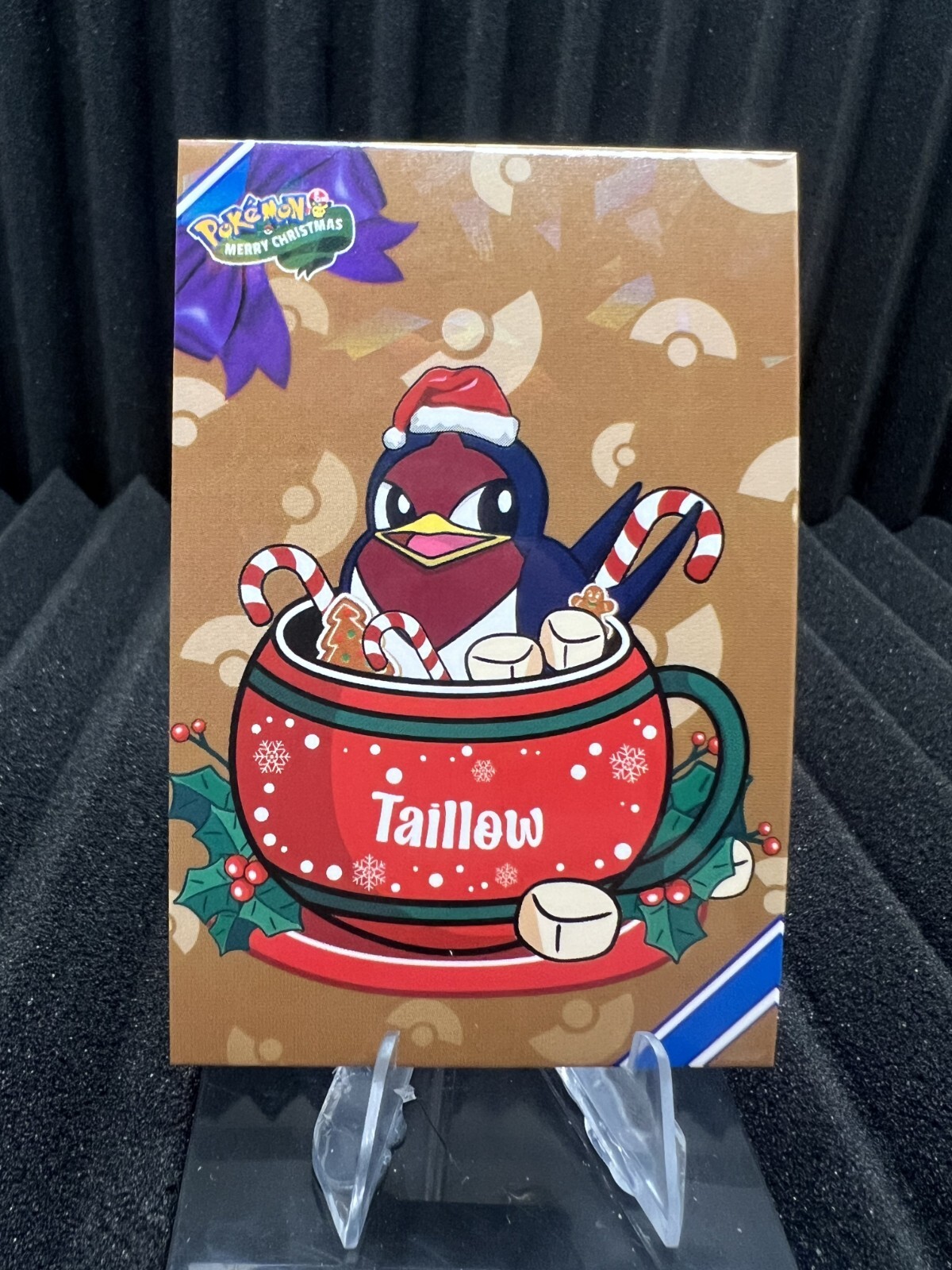 Taillow Cracked Ice Holo Pokemon Christmas Card Database NM