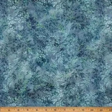 Tree Line By Hoffman Fabrics - Slate Ditsy Leaves  #W5436-92