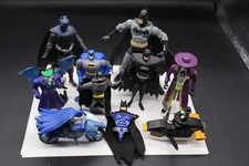 Lot Of 11 Batman and Joker Figures and Items For repair or customization 