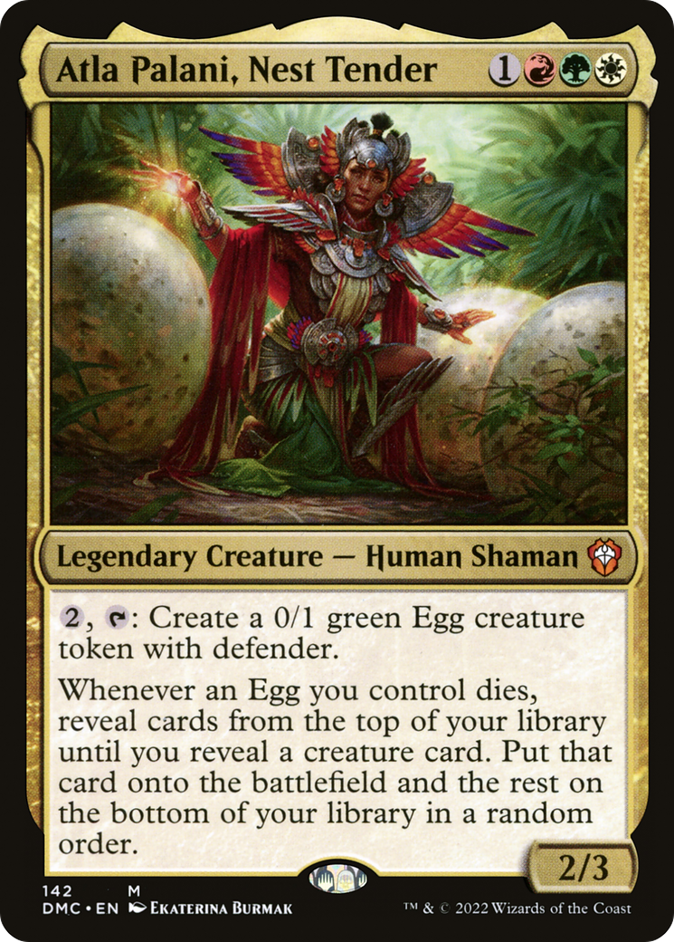 Atla Palani, Nest Tender, Dino Tribal MTG EDH Commander Deck , DINO EGGS! Atla Palani, Nest Tender, Dino Tribal MTG EDH Commander Deck , DINO EGGS!