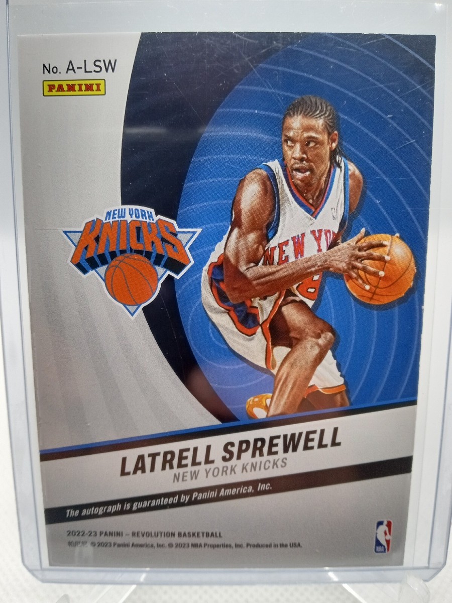 2022-23 Revolution Basketball Base Auto #A-LSW Latrell Sprewell
