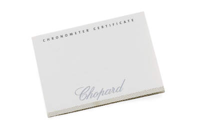 Chopard Chronometer Certificate Zertifikat 