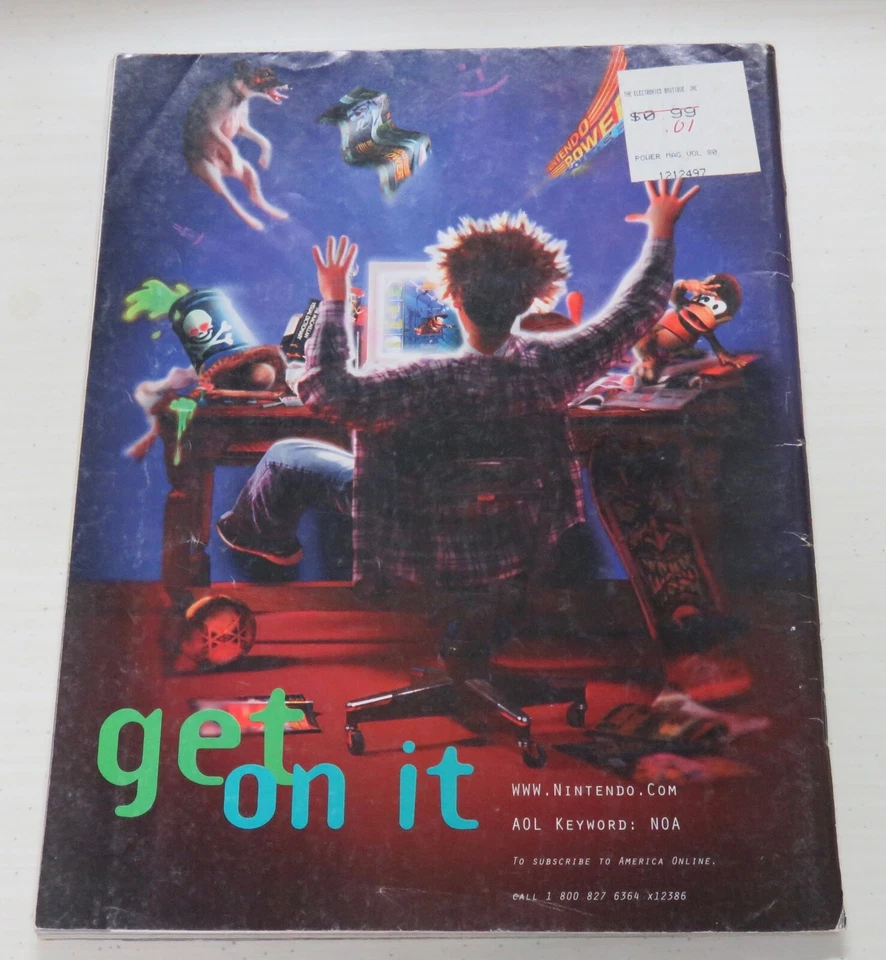 Revista Nintendo Power # 80 NU Año 1996 Mario RARA Edición Quiosco con Póster Foto 4 de 4