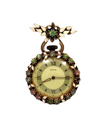 Vintage 1940s Ingraham Pocket Watch Timepiece WORKS 😎👍 | eBay