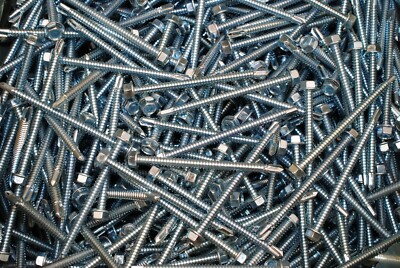 (100) Hex Washer Head 1/4 x 3-1/2 Self-Drilling Tek Screw IHW SDS #14 Zinc