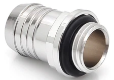 Bitspower G1/4" to 1/2" Barb Fitting for Soft Tubing, Silver Shining