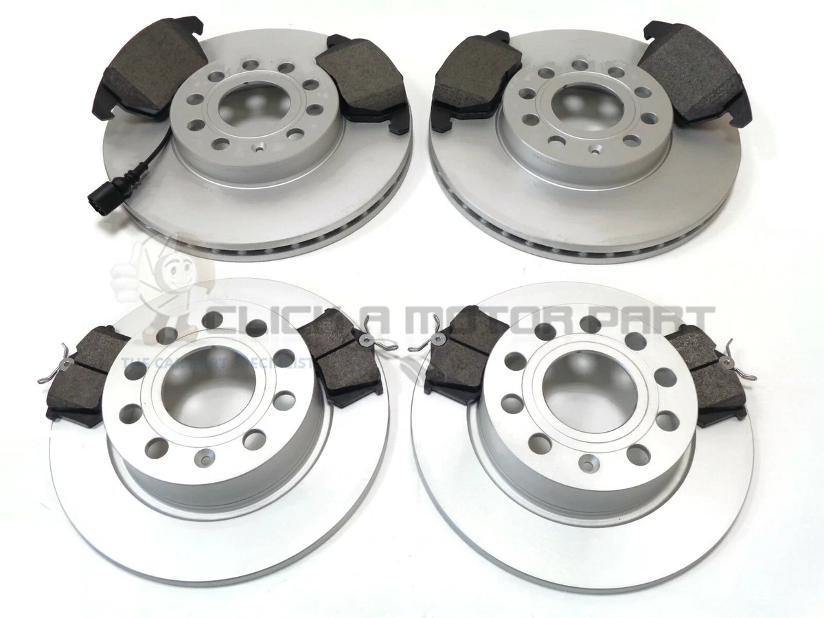 VW GOLF MK5 2.0 GT TDI 140BHP FRONT REAR BRAKE DISCS PADS CHECK SIZE