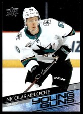 2020-21 Upper Deck Young Guns Nicolas Meloche Rookie San Jose Sharks #463 R29