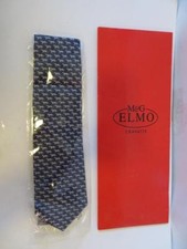 NEW MENS DELLA SPIGA NAVY BLUE HORSE PRINT SILK TIE 56"