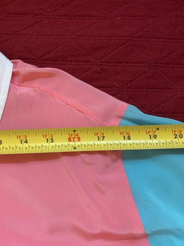 Vintage Linea von Louis Dell 'Olio 2x 100 % Seide Knopfleiste abnehmbare Schulterpolster Top - Bild 14 von 16