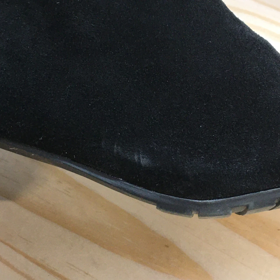 Kenneth Cole Reaction Boots Womens 6 M Pil-Age Ankle Bootie Black Leather Casual - Image 2 of 4