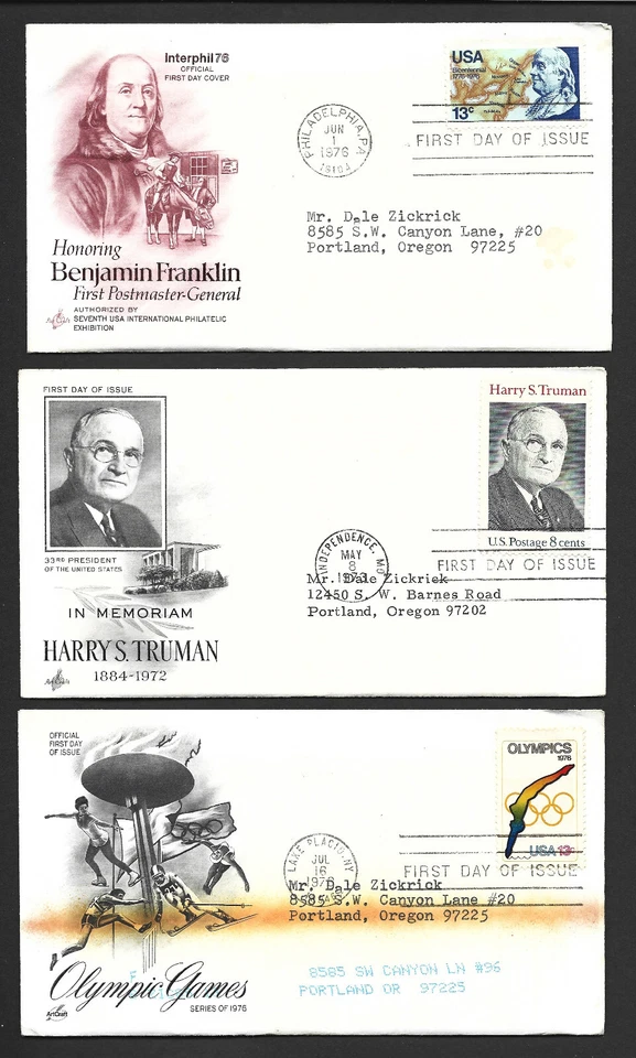 Flintkote Co FDC Lot Charles Lindbergh Aviation Benjamin Franklin Clara Maass - Image 4 of 4