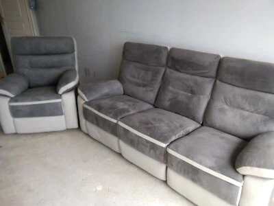 Salon, canapé 3 places + fauteuil , TB  - Photo 1/3