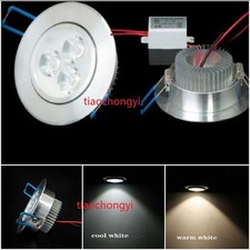 Bombilla LED empotrada de techo de 3W Downlight blanco cálido blanco frío
