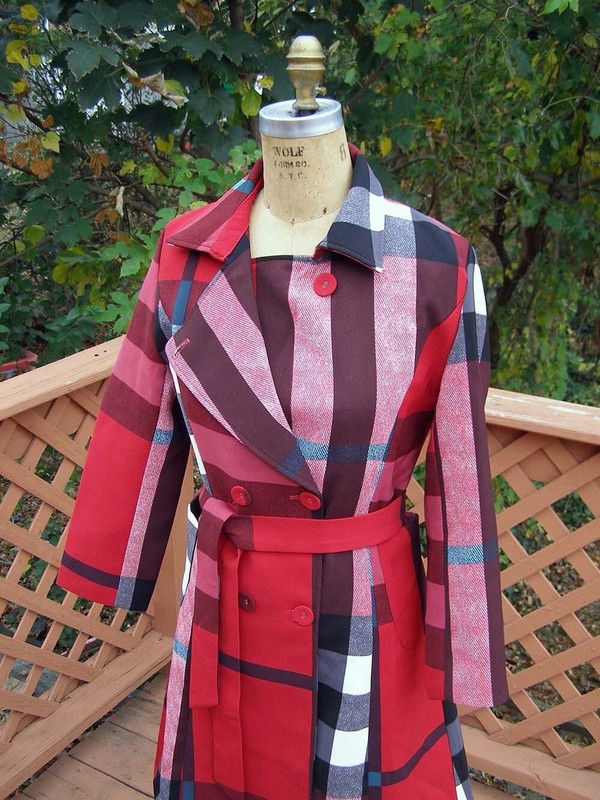 NEW size M/L 6-8 Red Plaid pattern by "Beauty Dress" brand Classic Chic look
