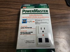 SL Waber Powermaster Surge With Phone Line Protection Red Light - New Old Stock