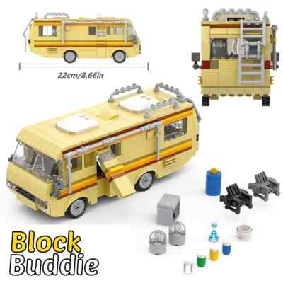 Breaking Bad RV Wohnwagen Heisenberg Jesse MOC Building Blocks Klemmbaustein