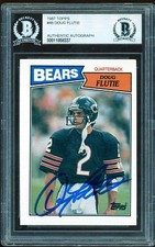 Autographed Doug Flutie 1987 Topps #45 BAS 