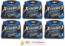 24 Schick xtreme 3 Razor blades Refills cartridges shaving SubZero shaver 6*4