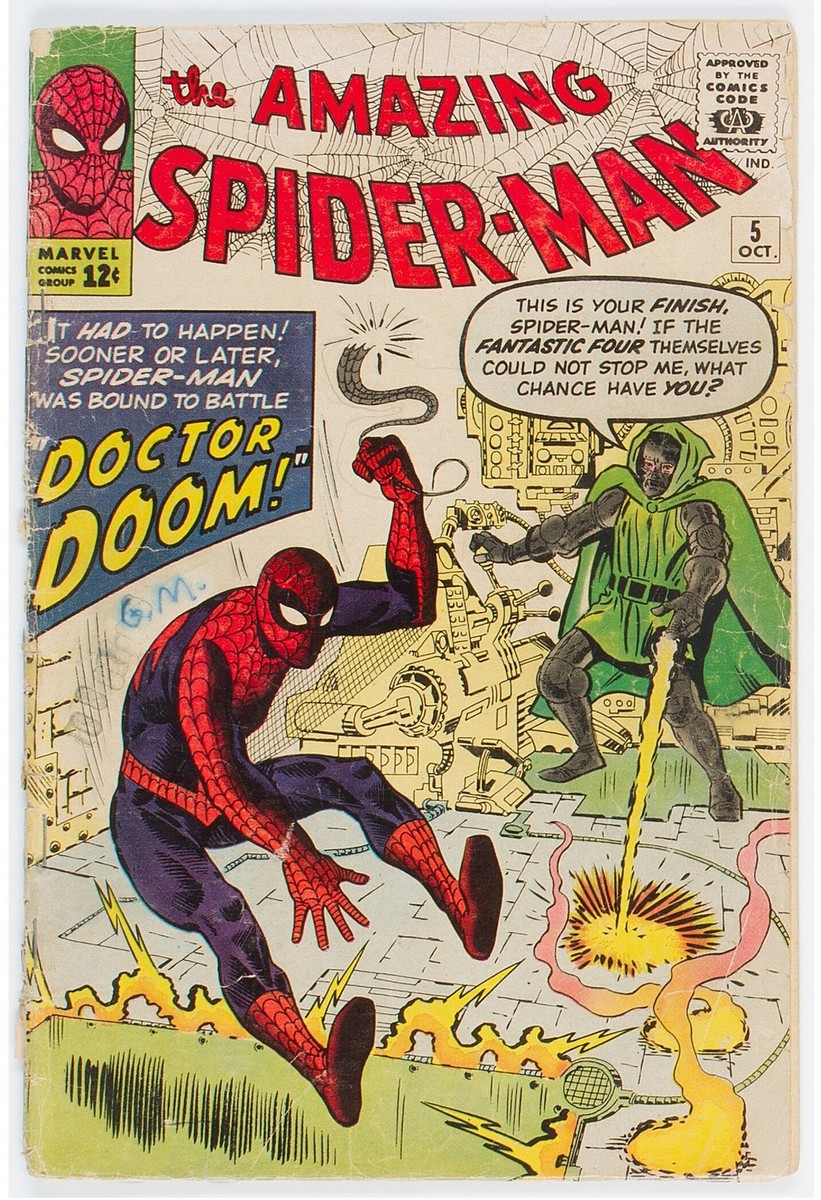 1963 Amazing Spider-Man 5 LOWER GRADE - 1ST DR DOOM CROSSOVER | eBay