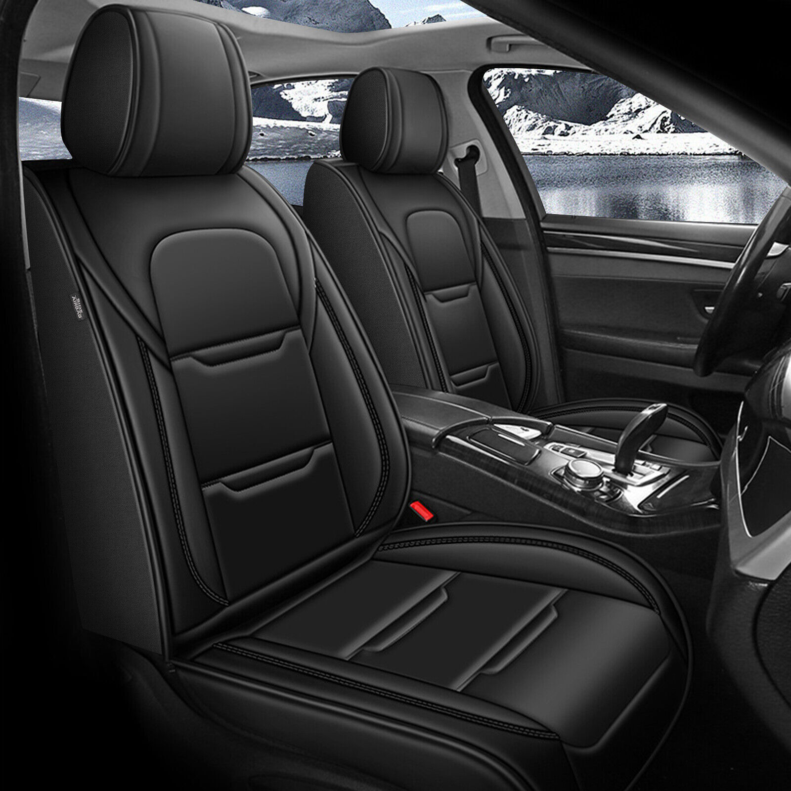 Car Seat Cover PU Leather Front Row SUV Cushion 2pcs For Nissan Rogue 2010-2023