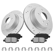 307.8mm Rear Rotor Ceramic Brake Pads Kits for Nissan Maxima 2009-2014/2016-2022