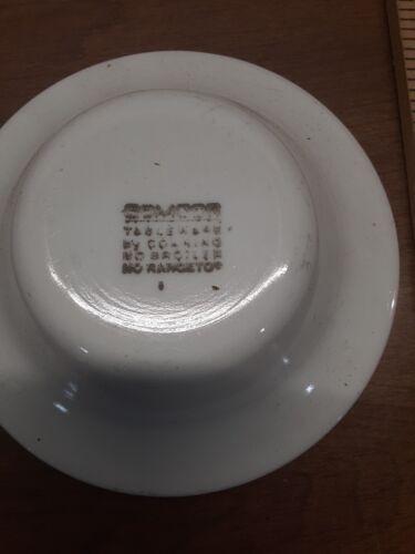 1 - Corning COMCOR Tableware Gray And Blue Stripes 4.5" Diameter Finger Bowl - Picture 2 of 5