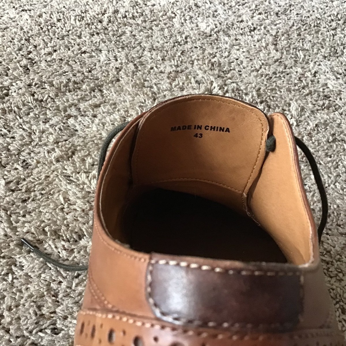Aldo Leather Wingtip Men\'s Shoes Cordovan US Size 9.5 Aldo Size 43 Aldo Leather Wingtip Men main image 2