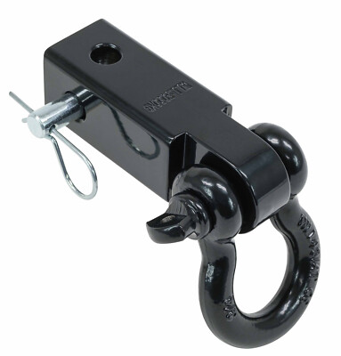 2'' Hitch Shackle Receiver, 3/4'' D-Ring Shackle, 11,000 lbs WLL, Towing