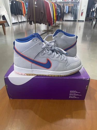 Preowned Nike SB Dunk High New York Mets SIZE 9.5 SHIPS FAST