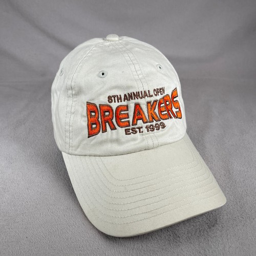 Breakers Hat Mens One Size Beige Strapback Cap Richardson 220 Embroidered