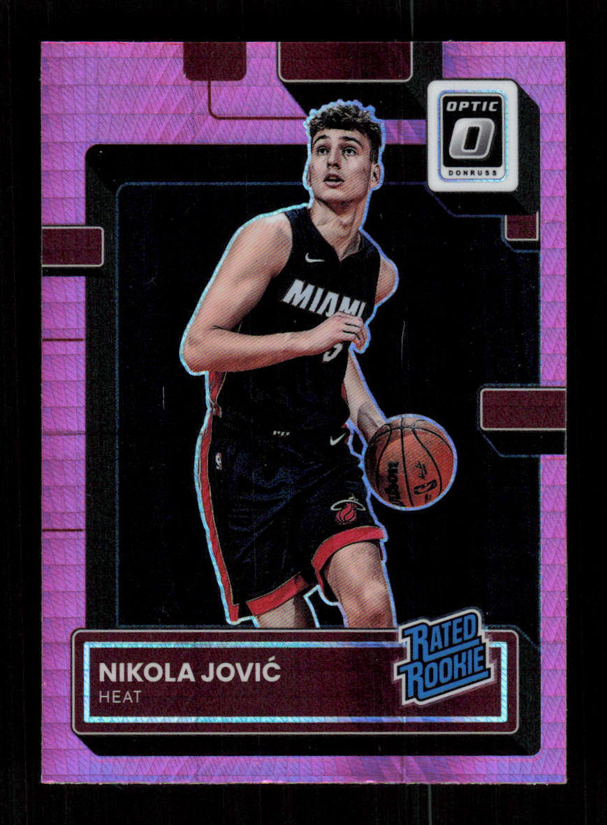 2022 Donruss Optic #224 Nikola Jovic RC Pink Hyper