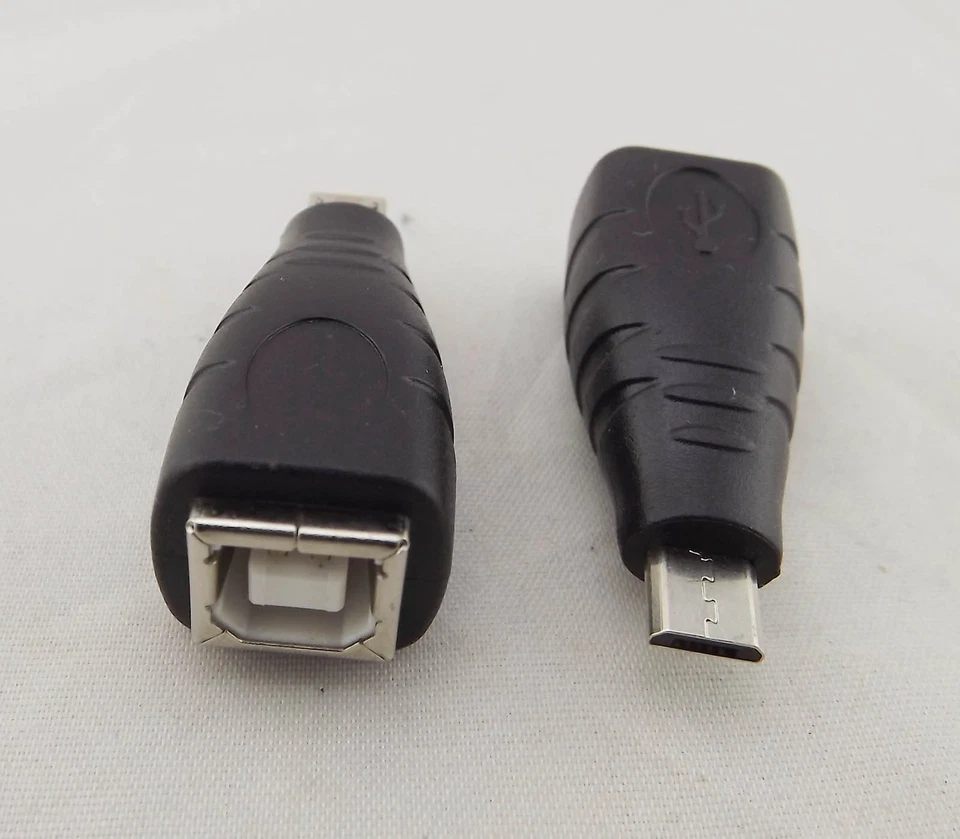 10x USB 2.0 Type B Printer Female To Micro USB 5 Pin Male Plug Adapter Convertor - Image 3 of 4