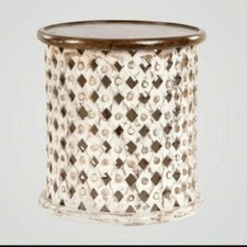 Sgabello da tè tavolino da cocktail rotondo bellissimo colore artigianale indiano 