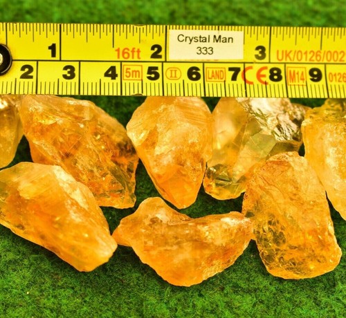1 Citrine Crystal Mineral, Raw Shape, Heat Treated, Quartz GemStone Palm BUYUK ✔