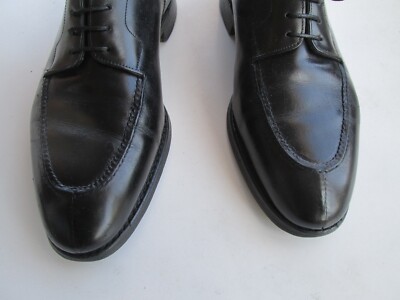 John Lobb Bespoke Chambord Black Leather Derby Split toe 7.5 UK