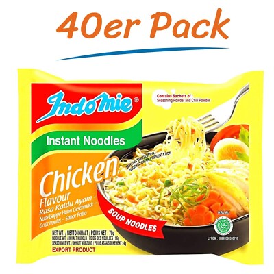 Indomie Noodles Chicken 40er Pack (40 x 70g) Asia Instant Nudeln