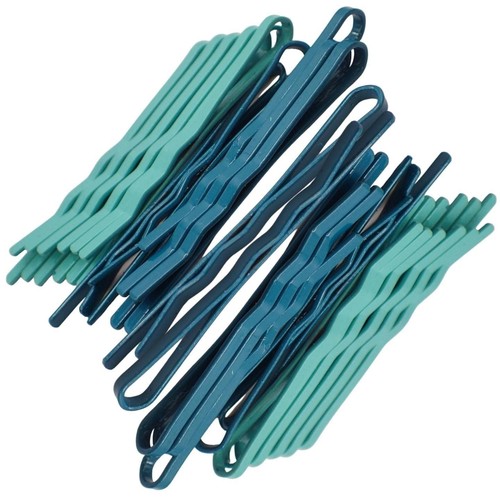 24pc Bright Coloured Kirby Grip, Hair Clip, Bobby Pins | eBay