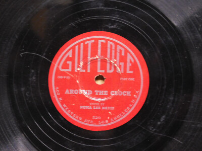 Numa Lee Davis blues 78 Around The Clock on Gilt Edge