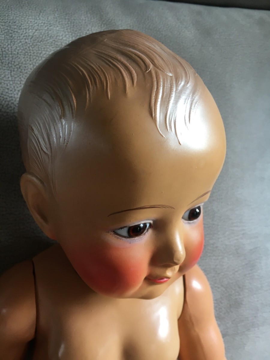 Poupon Ancien Petitcollin - Baigneur Petit Colin - Celluloïd 50 Cm - Années 50