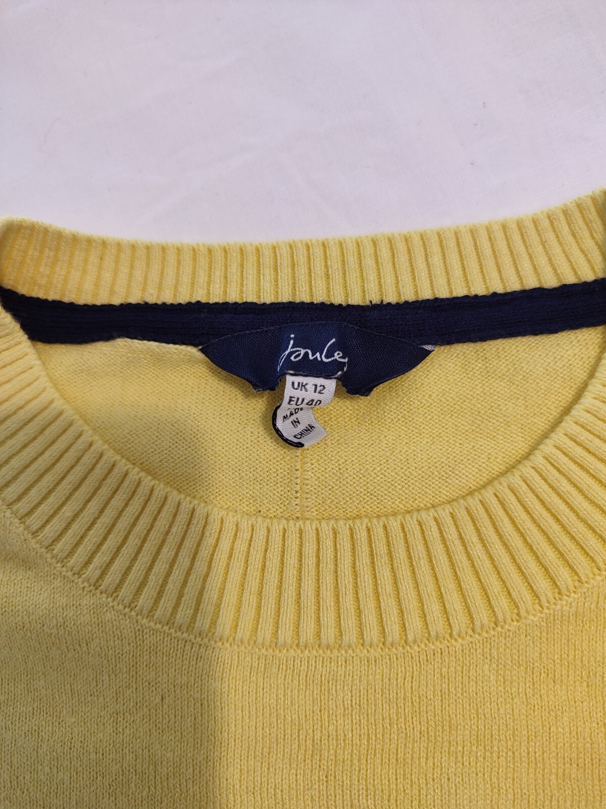 joules-yellow-jumper-size-12-ebay
