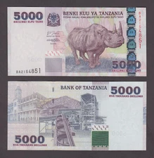 TANZANIA P.38  5,000 5000 SHILLINGI  UNCIRCULATED  WE COMBINE 2301