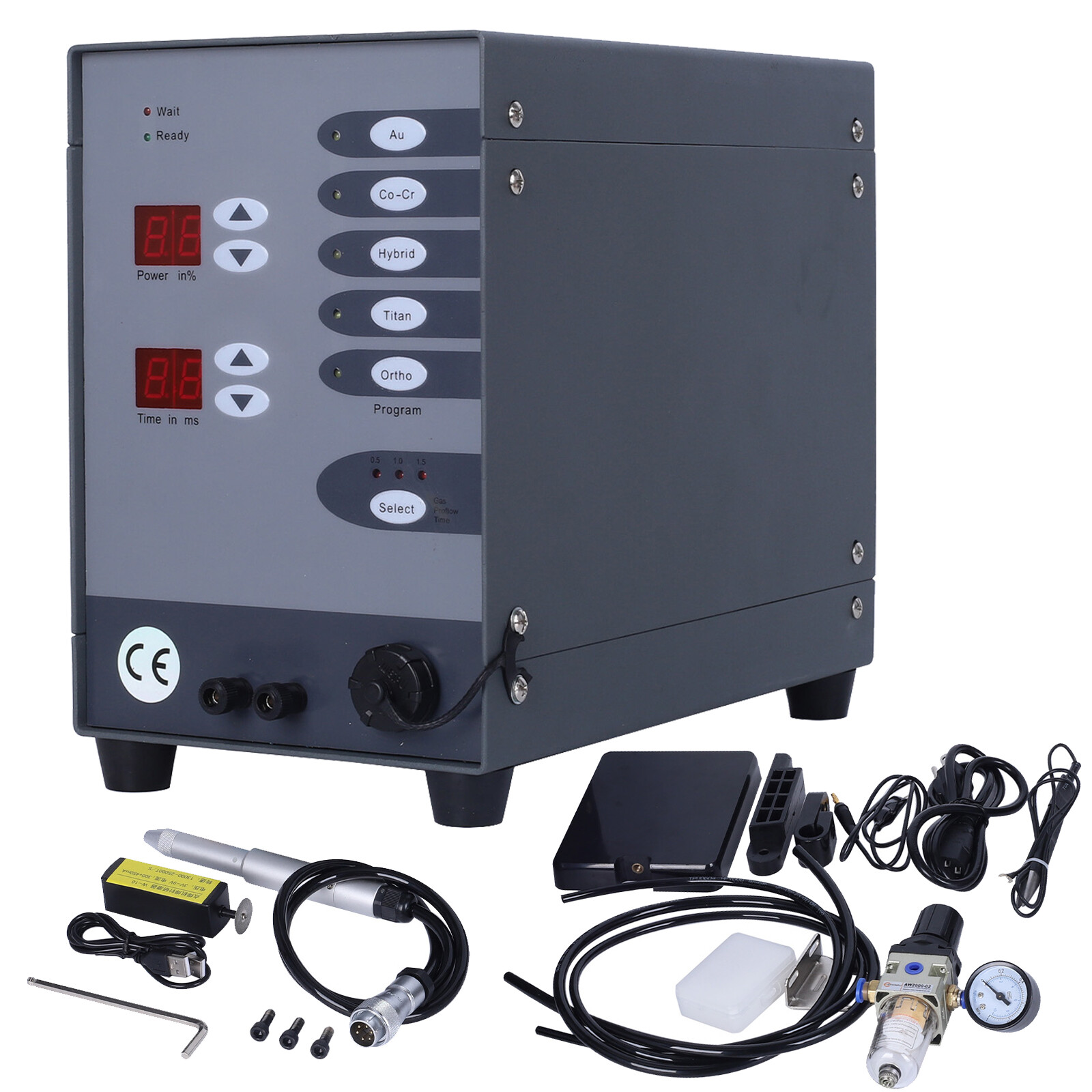 Permanent Jewelry Spot Welder 110V 600A CNC Pulse Arc Machine-image