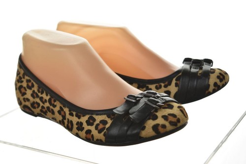 Franco Sarto Ariana Schuhe Größe 6 beige Tiermotiv Ballerinas Rindsleder - Bild 2 von 6