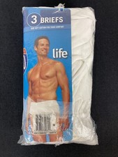 Vintage Life by Jockey Mid Rise Briefs Underwear White Lot of 3 Size 40 NIP