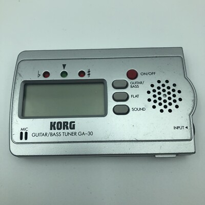 Korg Guitar/Bass Tuner GA-30 Silver HG46