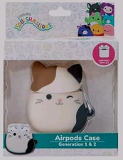 Squishmallows Cam Calico Cat🐾 Apple AirPods Case Gen 1 & 2 🆕In Box Kelly Toys 