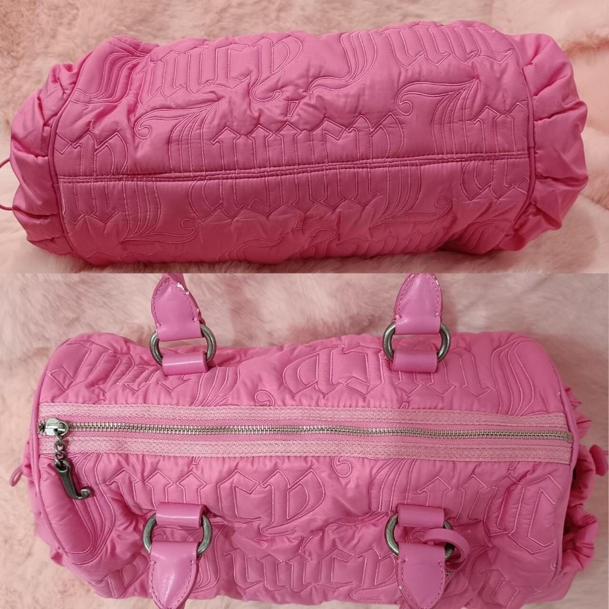 【JUICY COUTURE】Daisy L ロゴ トート バッグ ポーチ付 ピンク JUICY COUTURE】Daisy L ロゴ トート バッグ ポーチ付 ピンク