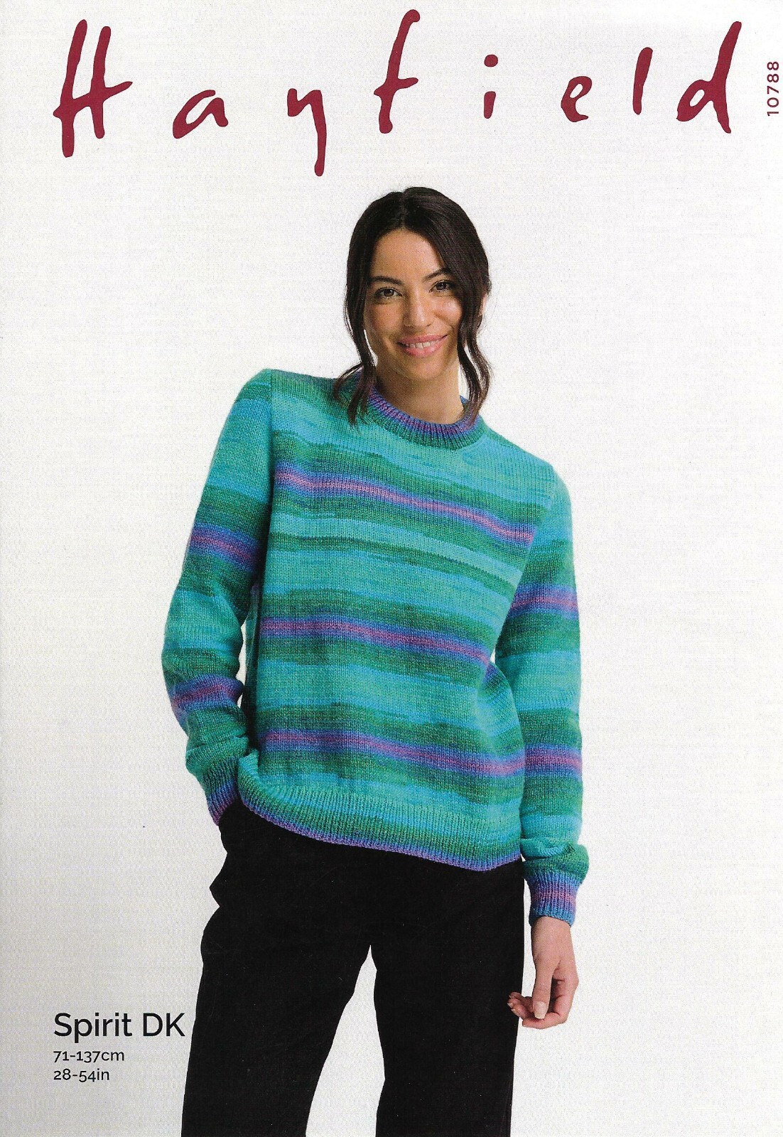 Hayfield Spirit DK Knitting Pattern - 10788 Ladies Sweater